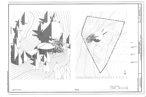 SITE PLAN - Pearlman Cabin, 52820 Middleridge Drive, Idyllwild, Riverside County, CA