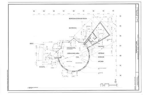 DIMENSIONAL PLAN - Pearlman Cabin, 52820 Middleridge Drive, Idyllwild, Riverside County, CA