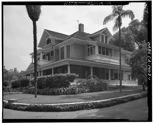  PERSPECTIVE VIEW OF HOUSE - Greystone House, Arlington Heights, Riverside, Riverside County, CA