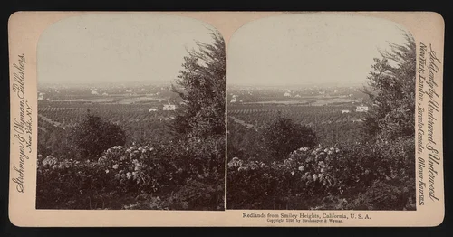 Redlands from Smiley Heights, California, U.S.A.