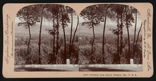 Redlands from Smiley Heights, Cal., U.S.A.