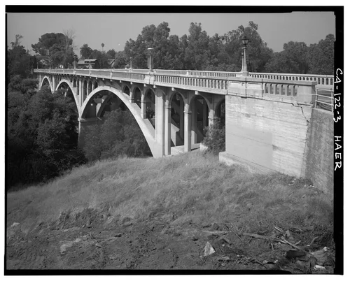  VIEW OF WEST ELEVATION OF VICTORIA BRIDGE - Victoria Bridge, Spanning Tequesquite Arroyo, Riverside, Riverside County, CA