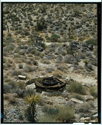 General view looking south from adit - Pinto Wye Arrastra, Twentynine Palms, San Bernardino County, CA