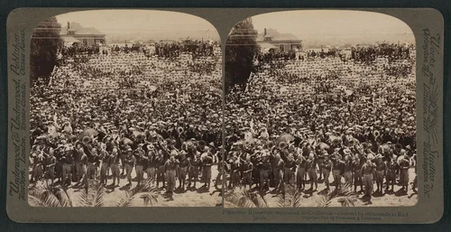 President Roosevelt welcomed by California - cheered by thousands at Redlands