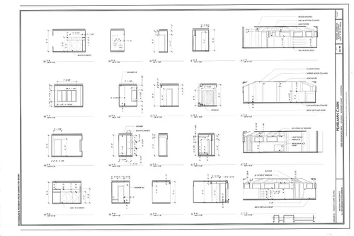INTERIOR ELEVATIONS - Pearlman Cabin, 52820 Middleridge Drive, Idyllwild, Riverside County, CA
