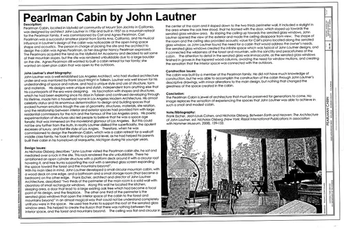 HISTORIC REPORT - Pearlman Cabin, 52820 Middleridge Drive, Idyllwild, Riverside County, CA