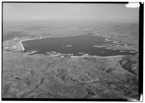  LAKE MATHEWS, LOOKING EAST. - Lake Mathews, East of Route 15, Riverside, Riverside County, CA