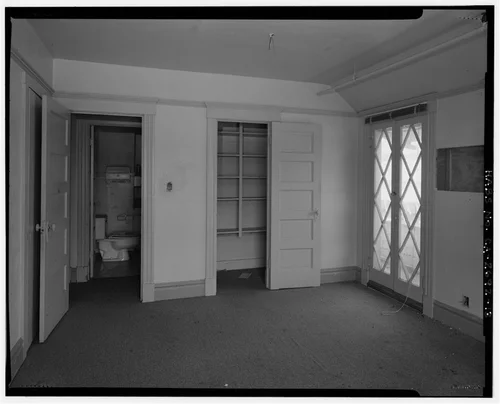 Interior 2nd floor southeast corner room view, facing north. - Benjamin Rockhold House, 4220 Lemon Street, Riverside, Riverside County, CA