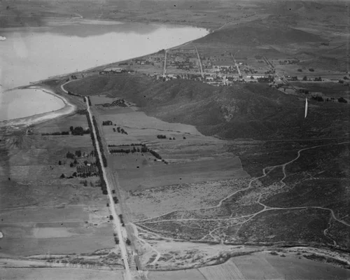 Early Lake Elsinore panorama