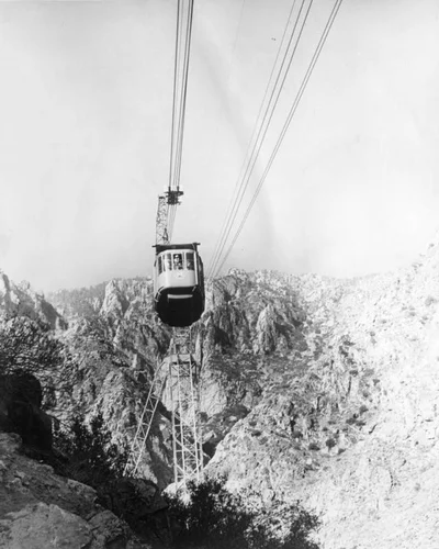 Heading down Palm Springs Aerial Tramway