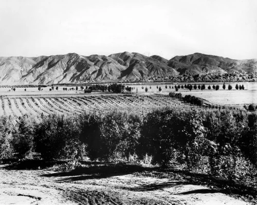 Hemet Valley and Gray Back mountain range, Hemet