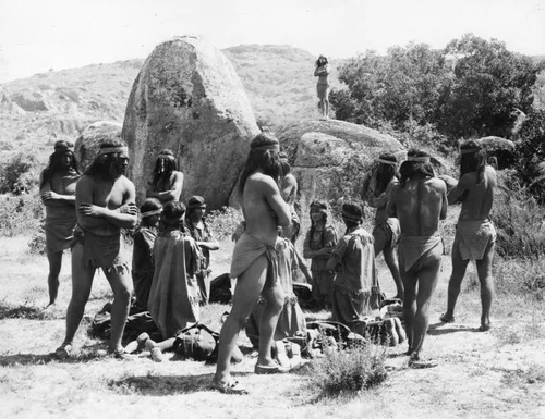 Indian funeral scene - Ramona Outdoor Play, Hemet