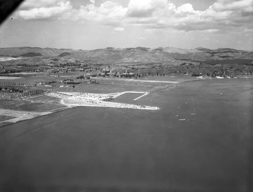 Lake Elsinore, Riverside County, looking northeast