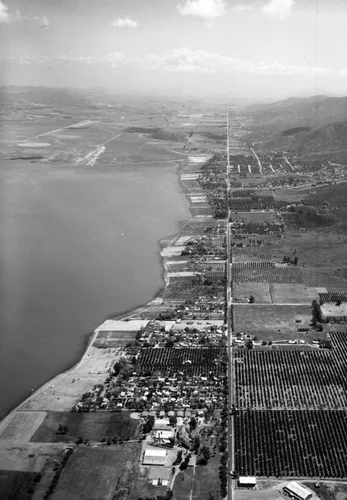 Lake Elsinore, Riverside County, looking southeast