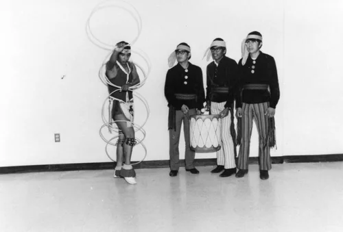 Sherman Indian High School student dancer and singers