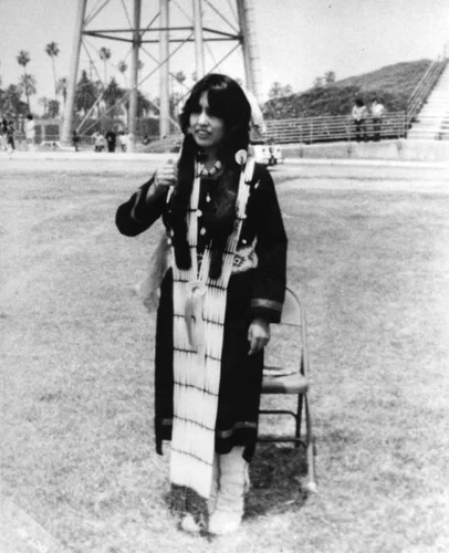 Sherman Indian High School student