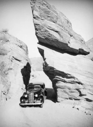 Signal rock in Palm Canyon
