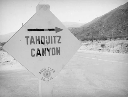 Tahquitz Canyon sign
