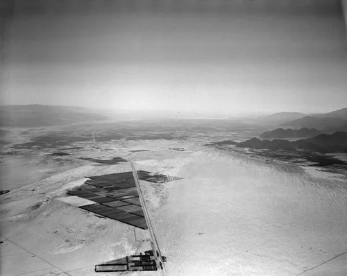 Thousand Palms, aerial view, looking southwest