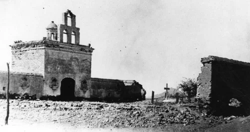 Unidentified mission in ruins
