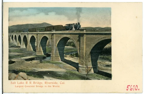 Salt Lake R. R. Bridge, Riverside