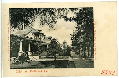 Cajon st., Redlands, California