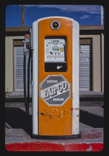 Far-go gas pump, Main Street, Barstow, California