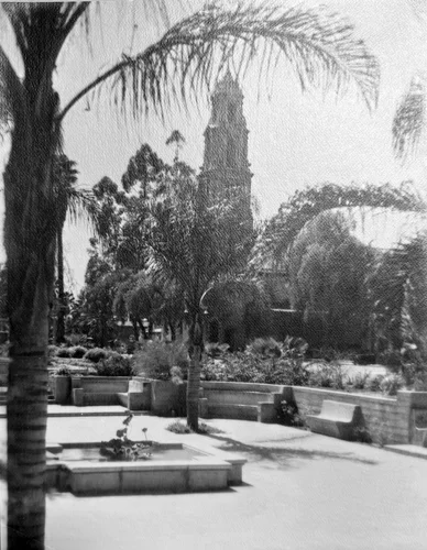 East courtyard, Soldiers’ Memorial and Municipal Auditorium Building, Riverside, California