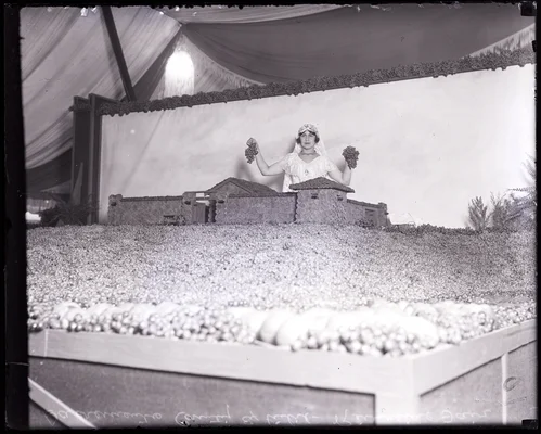 Sacramento County exhibit at the Southern California Fair, Riverside, 1925