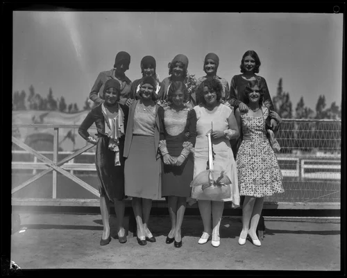 "Sweetheart Contest" contestants at the Southern California Fair, Riverside, 1929