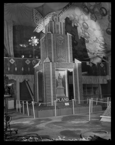 Upland display at the National Orange Show, San Bernardino, 1930