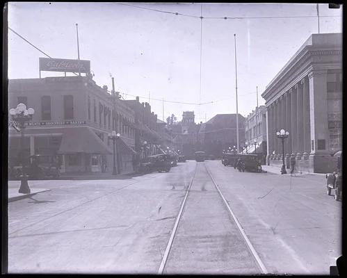 Commercial street, Redlands, 1914-1930