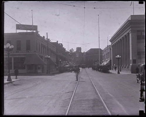 Commercial street, Redlands, 1914-1930