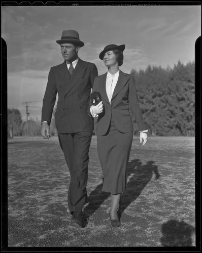 Mr. and Mrs. Paul F. Gardner on vacation, Palm Springs, 1936