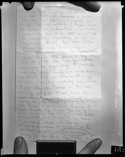 Page 2 of an undated letter to Dr. Leonard Siever from Peg, 1933
