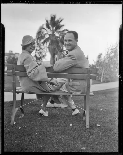 Marion and Stanley Barbee at the El Mirador Hotel, Palm Springs, 1936