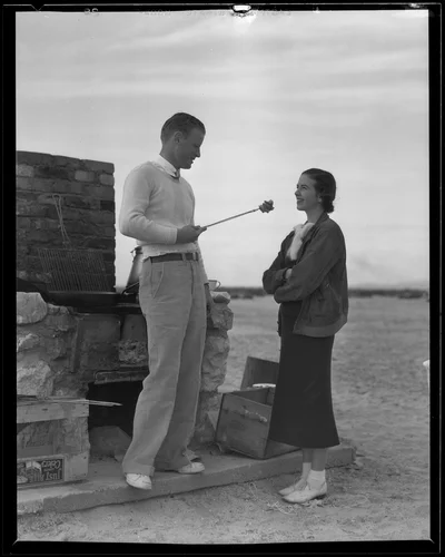 Mr. and Mrs. A. C. Boncutter of New York spend their winter in Palm Springs, 1936