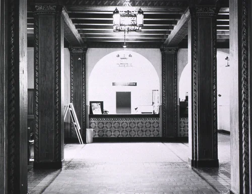 U.S. Naval Hospital, Corona, CA: Information desk in main lobby