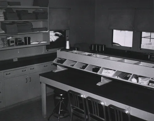 U.S. Naval Hospital, Corona, CA: Work room, Central Medical Supply
