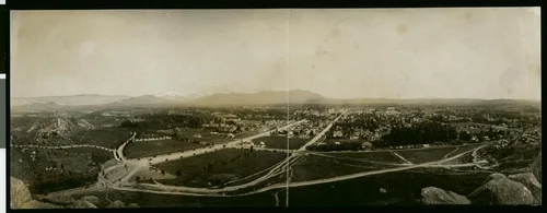 Panoramic view of Riverside from Mount Rubidoux, ca.1895