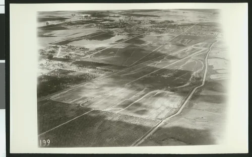 Aerial view of flooding Arlington, ca.1930