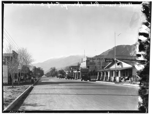 Unidentified street in Palm Springs, February 4, 1926