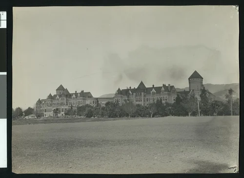 Exterior view of the State Hospital complex in Highland, ca.1900