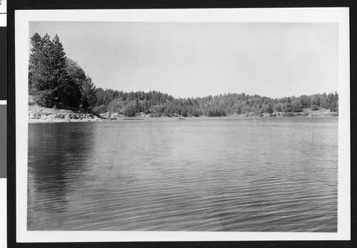 View of Lake Arrowhead, ca.1950