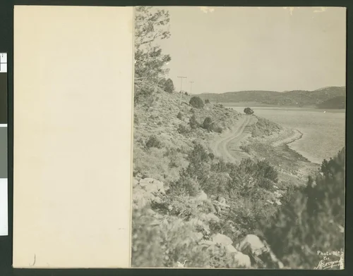 Panoramic view of Baldwin Lake, Big Bear Valley, ca.1930