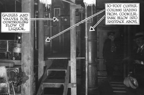 Underground liquor plant, interior