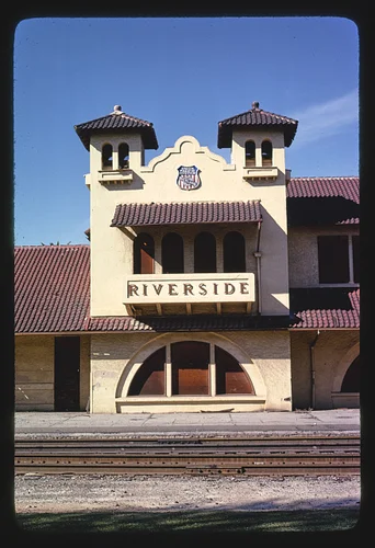 Union Pacific Railroad Station, near 7th Street and Vine, Riverside, California