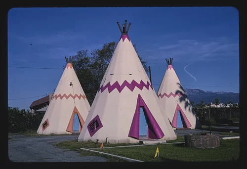 Three cabins, Wigwam Village #7, Route 66, Rialto, California