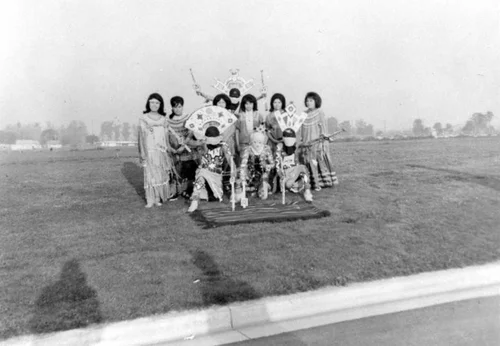 Apache Indian Spirit Dancers at Sherman Indian High School